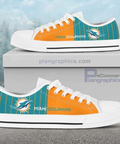 miami dolphins canvas low top shoes 123 1bCLr