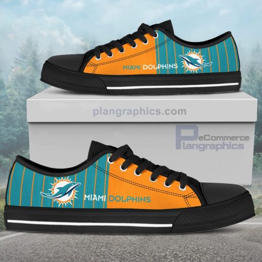 miami dolphins canvas low top shoes 40 DnisI