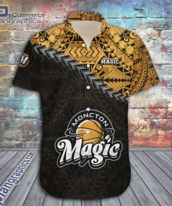 moncton magic casual button down hawaiian shirt grunge polynesian tattoo ca basketball 53 Z44uV