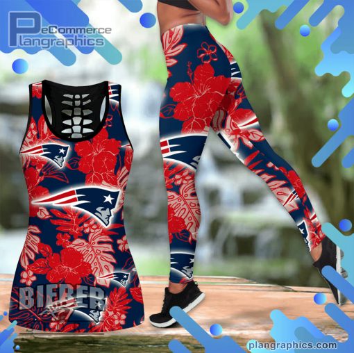 new england patriots hawaiian hollow tanktop leggings set lyzJY