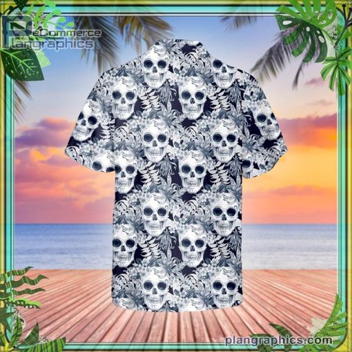 ocean vibe floral skull short sleeve button down hawaiian shirt 203 eBRnT
