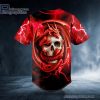 red gothic dragon skull custom baseball jersey 288 eGaoy