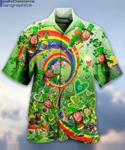 stpatricks day casual button down hawaiian shirt 55 p5pa1