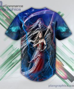 summon the reaper death and the maiden gothic fantasy skull baseball jersey pl7103184 PYGE8