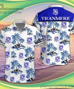 tranmere rovers short sleeve button down shirt and hawaiian short 11 usVT6