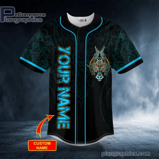 ulfhednar king viking blue tattoo custom baseball jersey 226 9kZCf