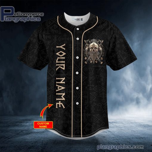 victory or valhalla viking skull custom baseball jersey 418 22i34