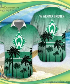 werder bremen 3d short sleeve button down shirt and hawaiian short 6 BmG1v