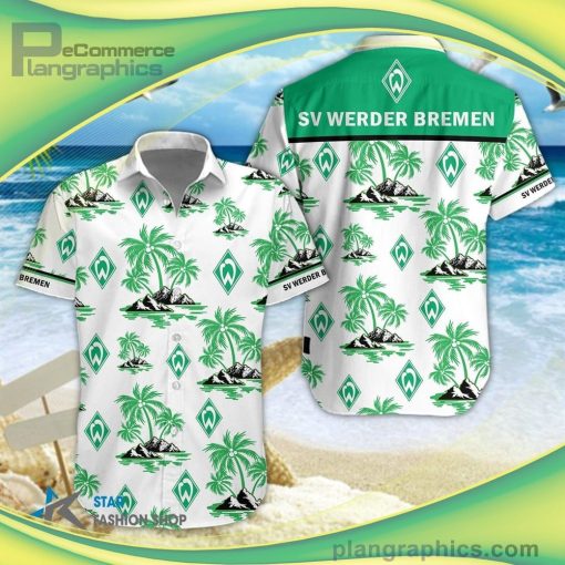 werder bremen short sleeve button down shirt and hawaiian short 5 3AR4f