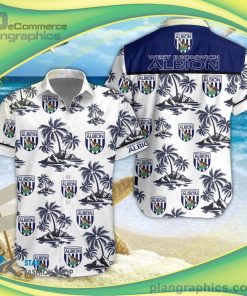 west bromwich albion fc 3d short sleeve button down shirt and hawaiian short 4 ACRuT