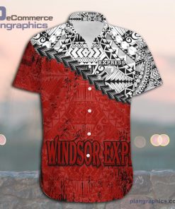 windsor express casual button down hawaiian shirt grunge polynesian tattoo ca basketball 11 wQF2e