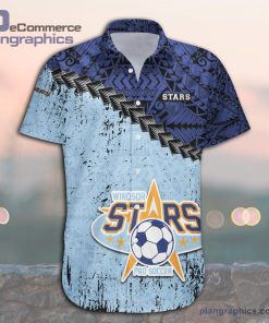 windsor stars casual button down hawaiian shirt grunge polynesian tattoo ca soccer 8 HoSAq