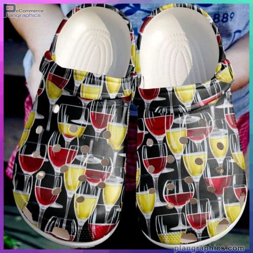 wine lover crocs crocband clog 3d crocs print full HDHt4