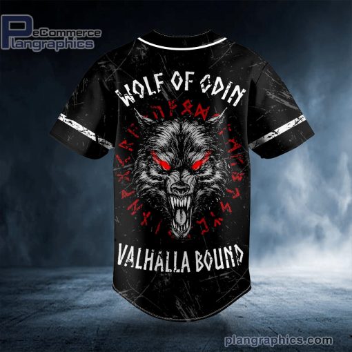wolf of odin valhalla bound viking personalized baseball jersey 208 pm0sh