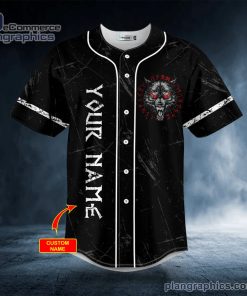 wolf of odin valhalla bound viking personalized baseball jersey 404 NiXic