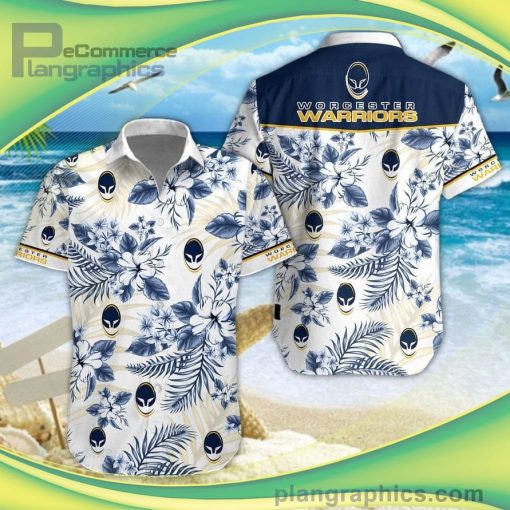 worcester warriors short sleeve button down shirt and hawaiian short and shorts 1 3IrIx