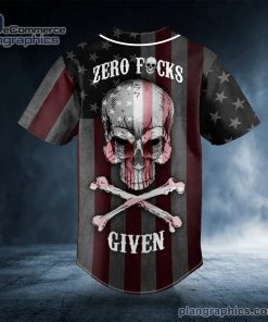 zero f given american flag skull custom baseball jersey 396 bMfa5