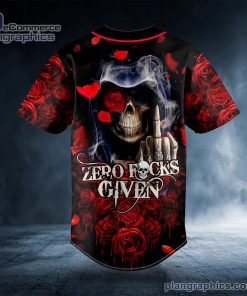 zero f given red rose finger grim reaper skull custom baseball jersey 394 BvKWc