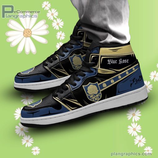 blue rose jd sneakers black clover custom anime shoes 542 1XnUO