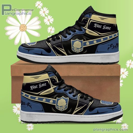 blue rose jd sneakers black clover custom anime shoes 97 VBecZ