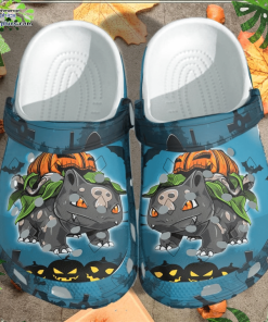 bulbasaur pumpkin halloween crocs shoes anime crocbland clog ea0ut