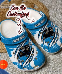 carolina panthers crocs personalized cpanthers football ripped claw clog shoes 230 FVxo7
