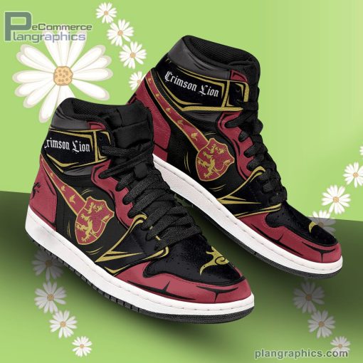 crimson lion jd sneakers black clover custom anime shoes 321 4aOQ7