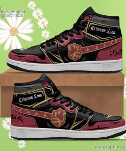 crimson lion jd sneakers black clover custom anime shoes 92 fEPA8