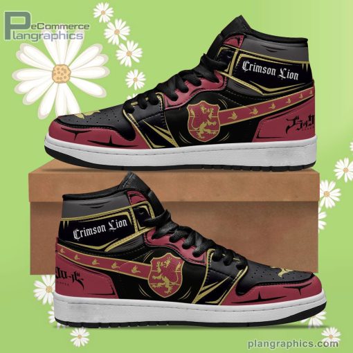 crimson lion jd sneakers black clover custom anime shoes 92 fEPA8