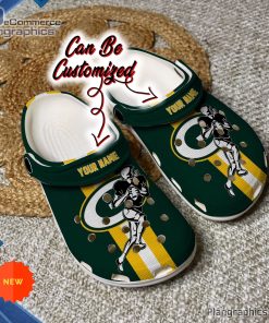 custom crocs green bay packers football player clog shoes 110 cKAFA