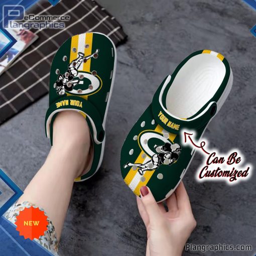 custom crocs green bay packers football player clog shoes 226 aER9Q
