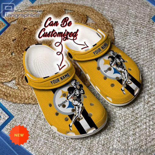 custom crocs pittsburgh steelers football player clog shoes 108 pJH62