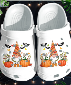 cute gnome pumpkin autume halloween crocs shoes clog thanksgiving crocs crocband clog vprMu