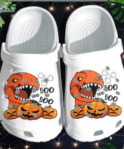 dinosaur robot and scary pumpkin shoes clog halloween crocs crocband clog i62uL