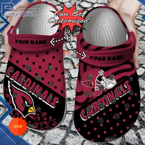 football crocs personalized arizona cardinals polka dots colors clog shoes 94 6MIx8