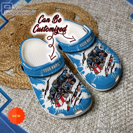 football crocs personalized carolina panthers mascot ripped flag clog shoes 203 Qqx28