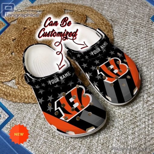 football crocs personalized cincinnati bengals star flag clog shoes 198 UYO9f