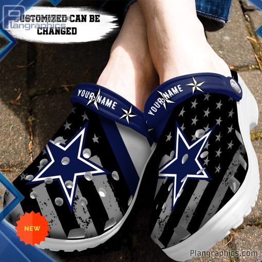football crocs personalized dallas cowboys american flag clog shoes 196 LuvlX