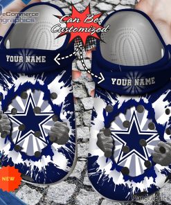 football crocs personalized dallas cowboys hands ripping light clog shoes 78 2CgPE