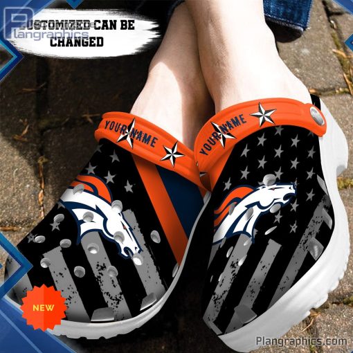 football crocs personalized denver broncos american flag clog shoes 191 qtL6J