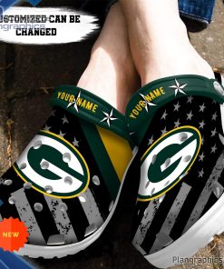 football crocs personalized green bay packers american flag clog shoes 189 2CR7Z