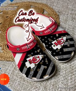 football crocs personalized kansas city chiefs american flag clog shoes 66 9DJDR