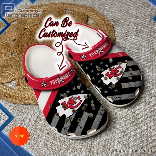football crocs personalized kansas city chiefs american flag clog shoes 66 9DJDR