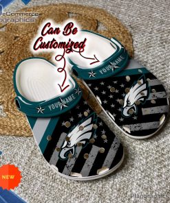football crocs personalized philadelphia eagles american flag clog shoes 48 noeH0