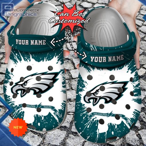 football crocs personalized philadelphia eagles team clog shoes 45 HBdUk