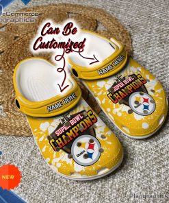 football crocs personalized pittsburgh steelers super bowl clog shoes 158 PpOYr