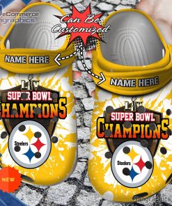 football crocs personalized pittsburgh steelers super bowl clog shoes 41 vpFbK