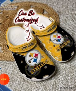 football crocs personalized pittsburgh steelers team pattern clog shoes 157 oqdLS