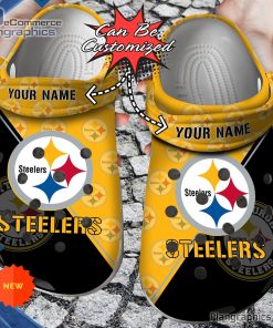 football crocs personalized pittsburgh steelers team pattern clog shoes 40 TNaE1