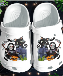 ghost cat shoes clog halloween pumpkin crocs crocband clog IkquD
